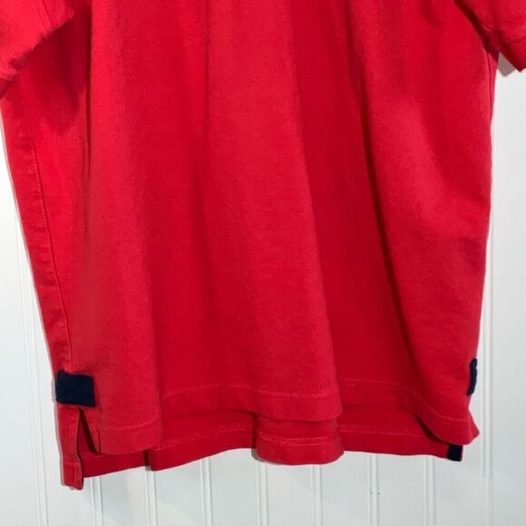 Orvis Polo Shirt Men Medium Red Solid Short Sleeve Cotton Golf Trout Bum Outdoor - Picture 4 of 6